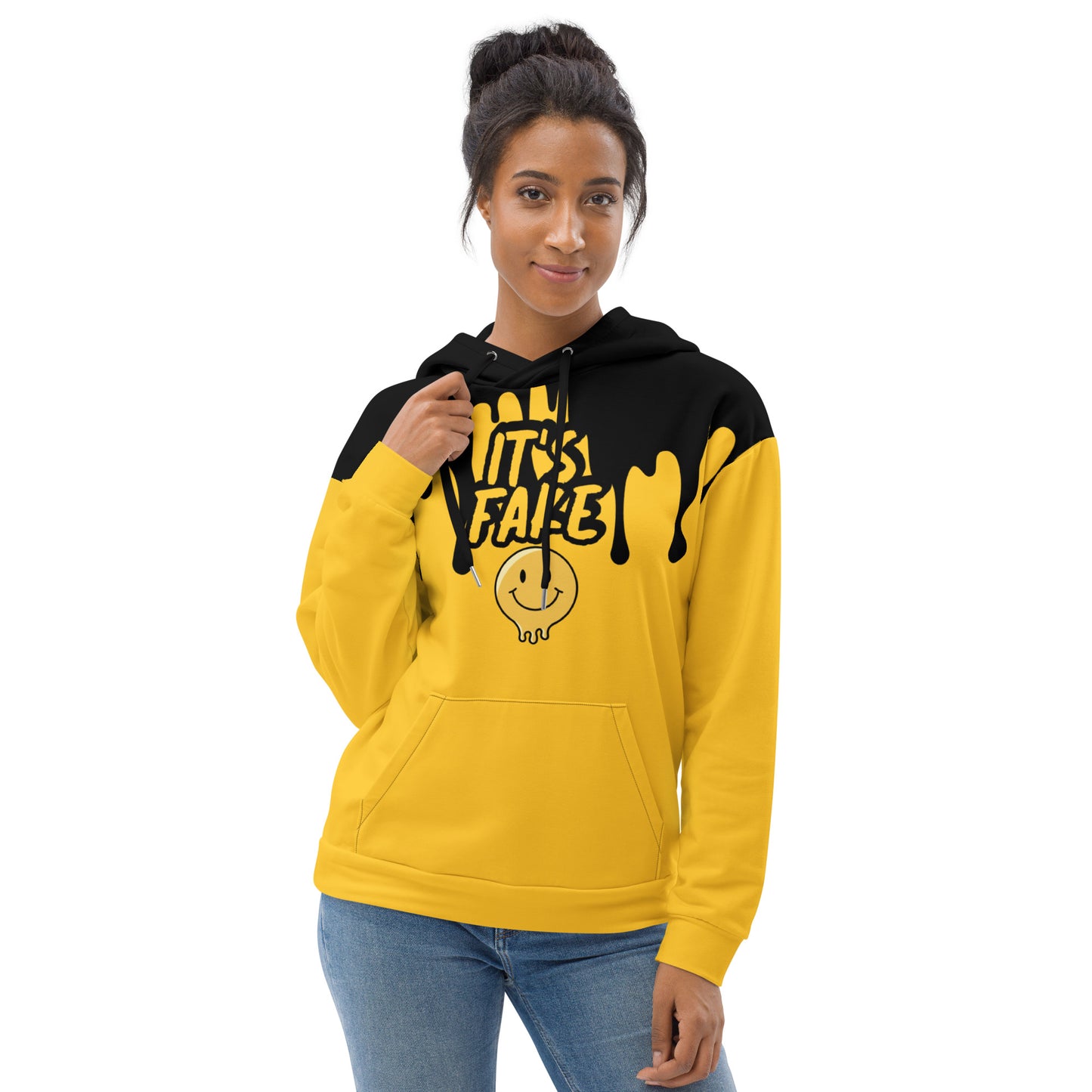 Fake Smile (Yellow) Unisex Hoodie