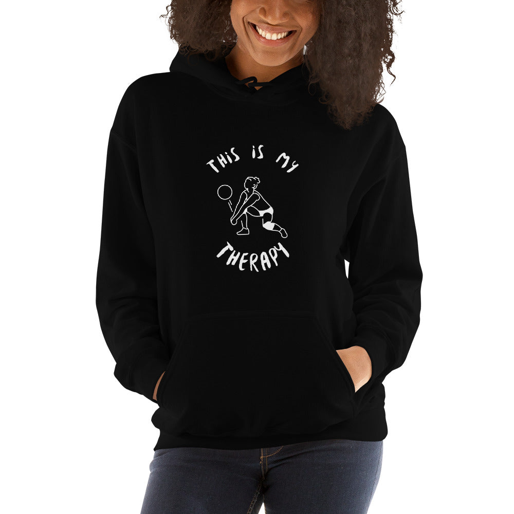 This Is My Therapy- Volleyball Unisex Hoodie