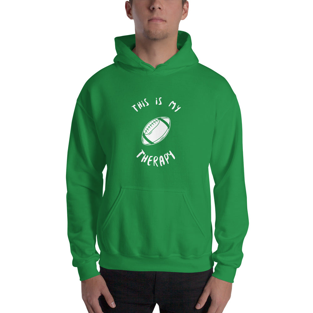 This Is My Therapy- Football Unisex Hoodie