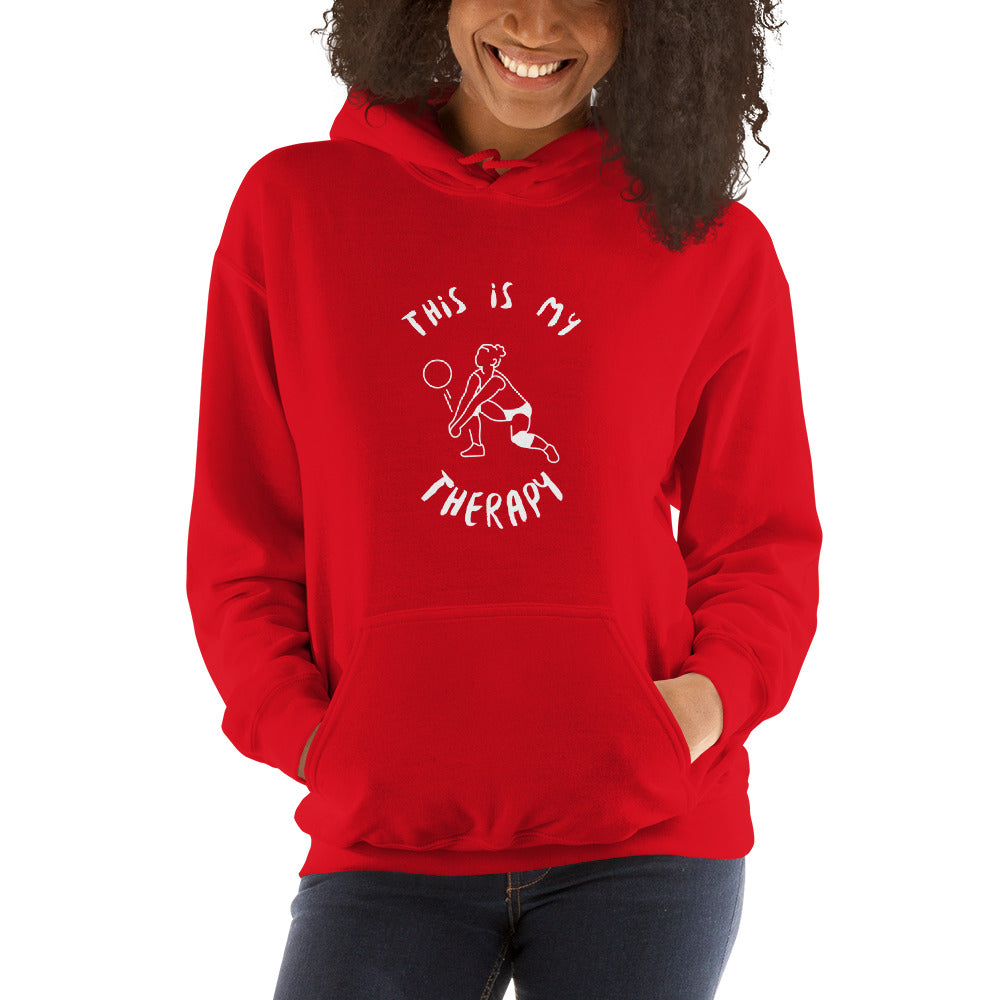This Is My Therapy- Volleyball Unisex Hoodie