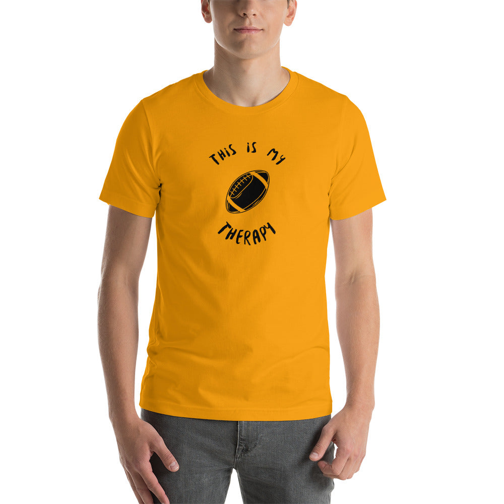 This Is My Therapy- Football Unisex t-shirt