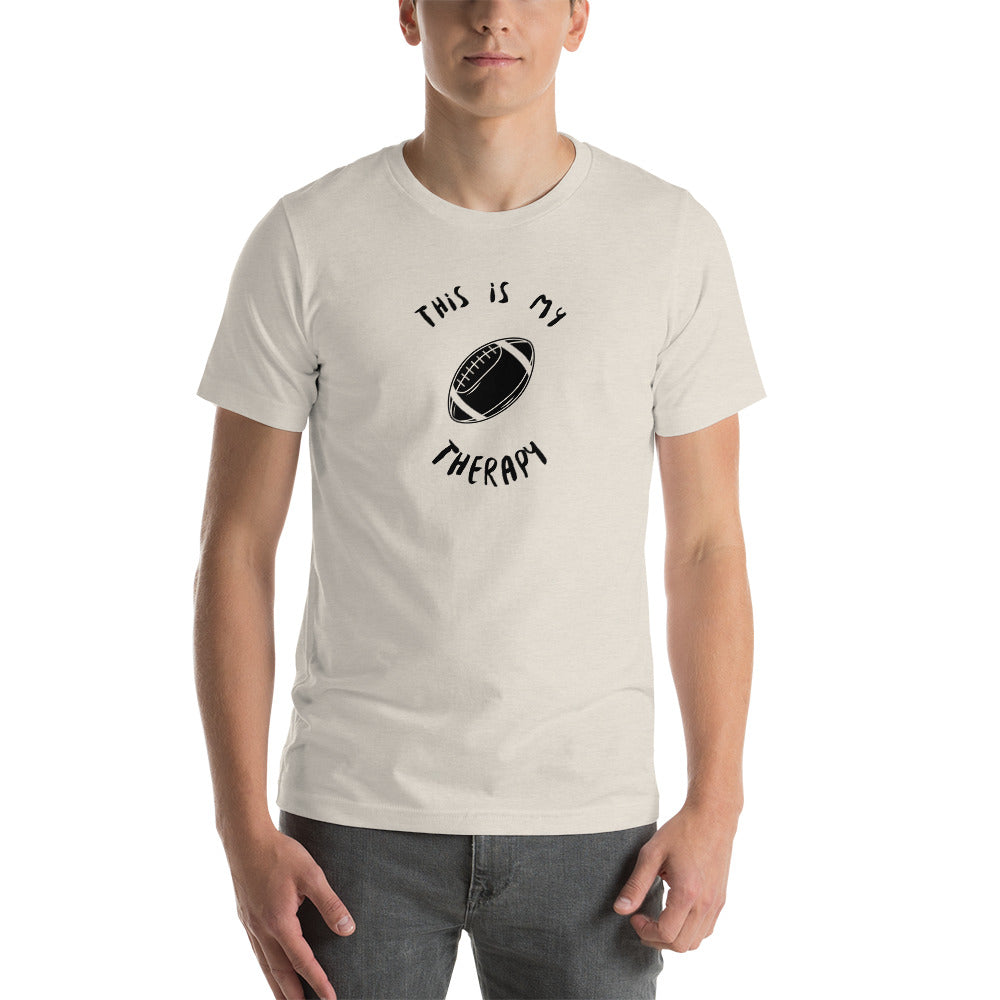 This Is My Therapy- Football Unisex t-shirt