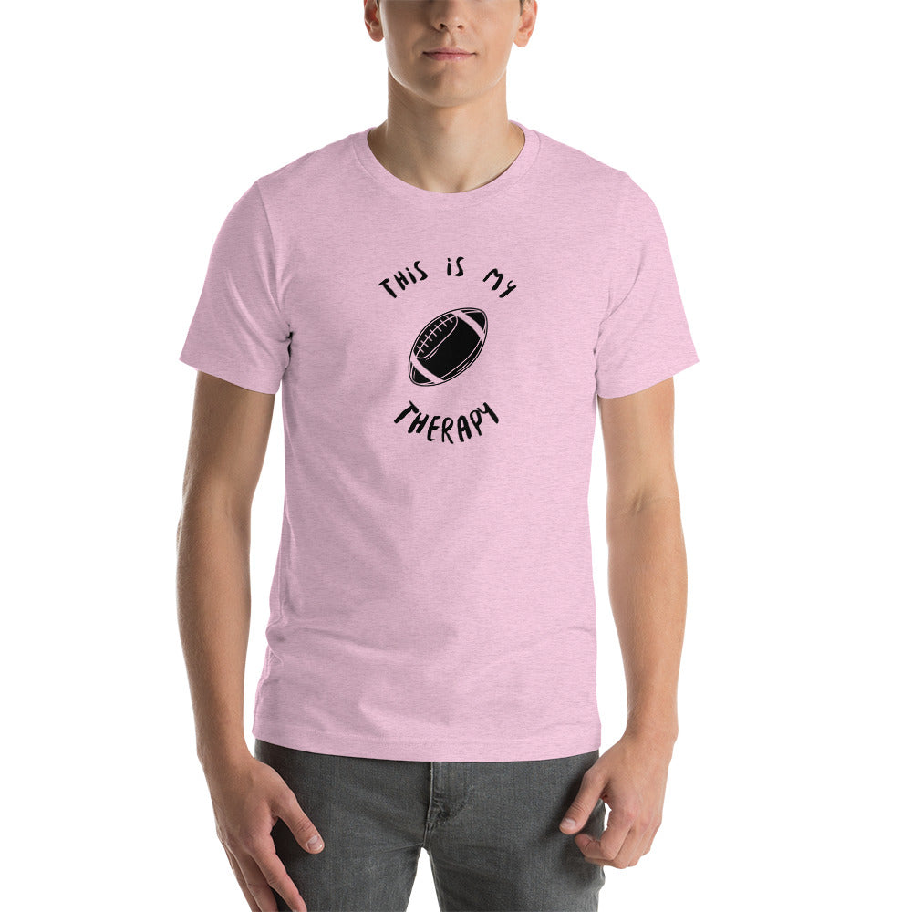 This Is My Therapy- Football Unisex t-shirt