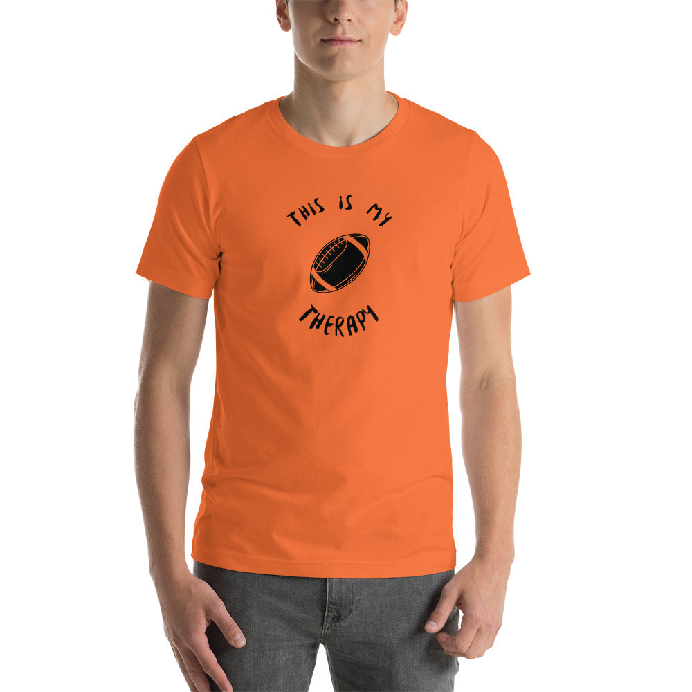 This Is My Therapy- Football Unisex t-shirt