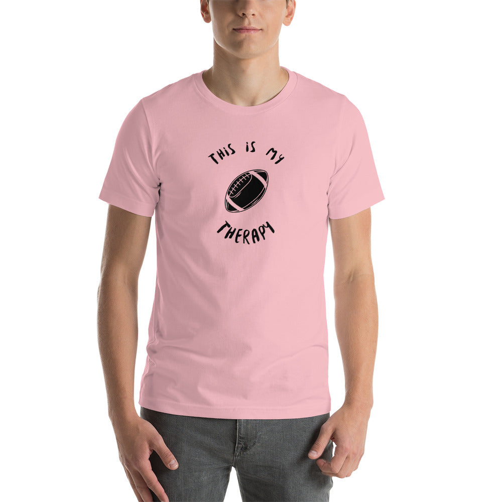 This Is My Therapy- Football Unisex t-shirt