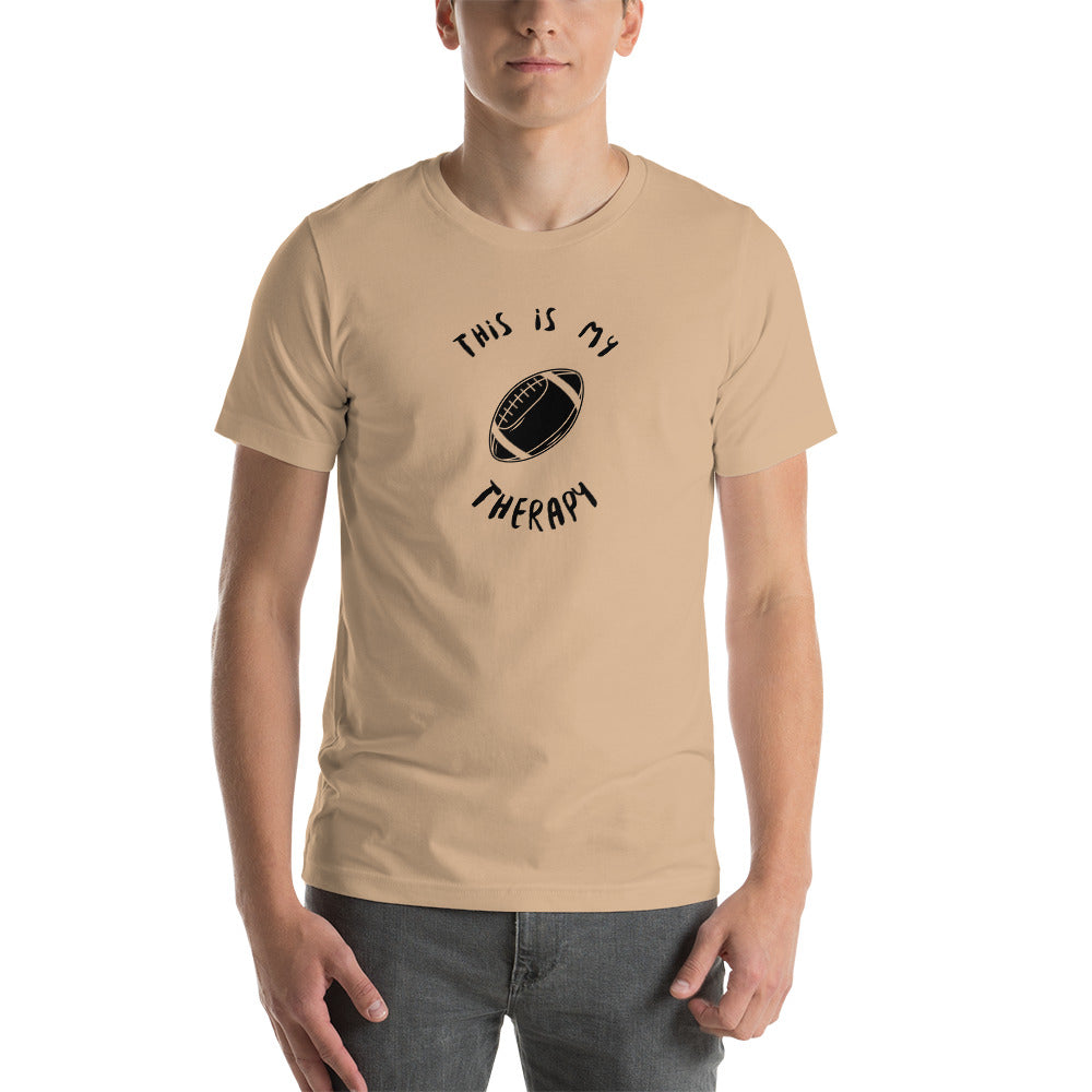 This Is My Therapy- Football Unisex t-shirt