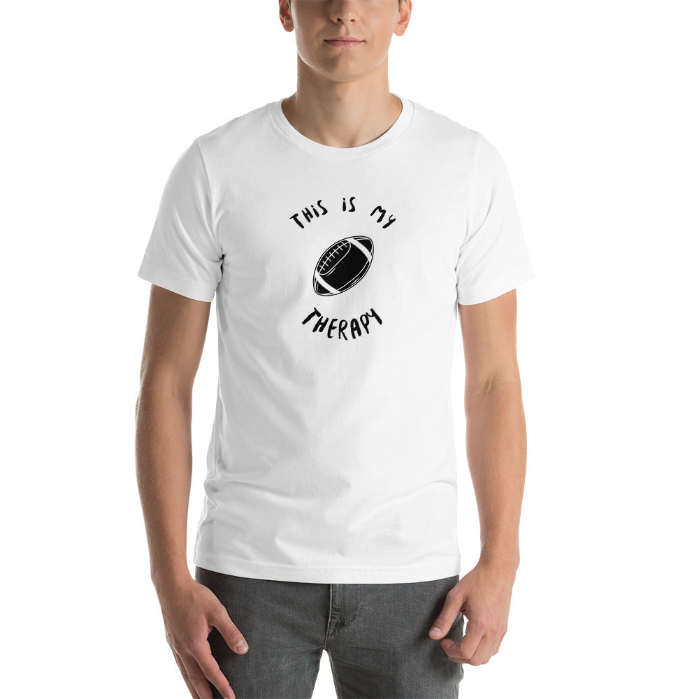 This Is My Therapy- Football Unisex t-shirt