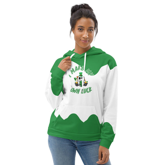 "I Make My Own Luck" Green Wave Unisex Hoodie