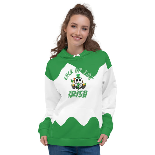 "Luck Of The Irish" Green Wave Unisex Hoodie