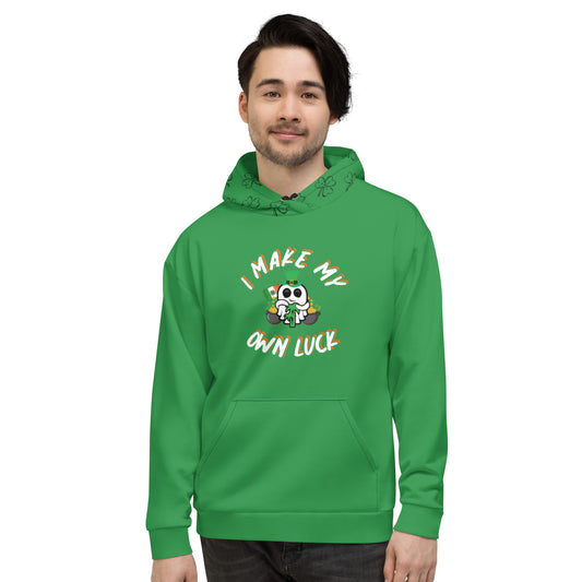 "I Make My Own Luck" w/ Clover Hood Unisex Hoodie