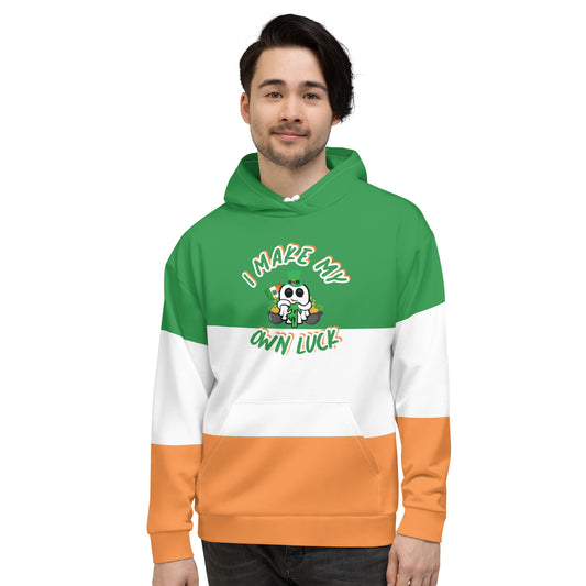 "I Make My Own Luck" Irish Flag Unisex Hoodie