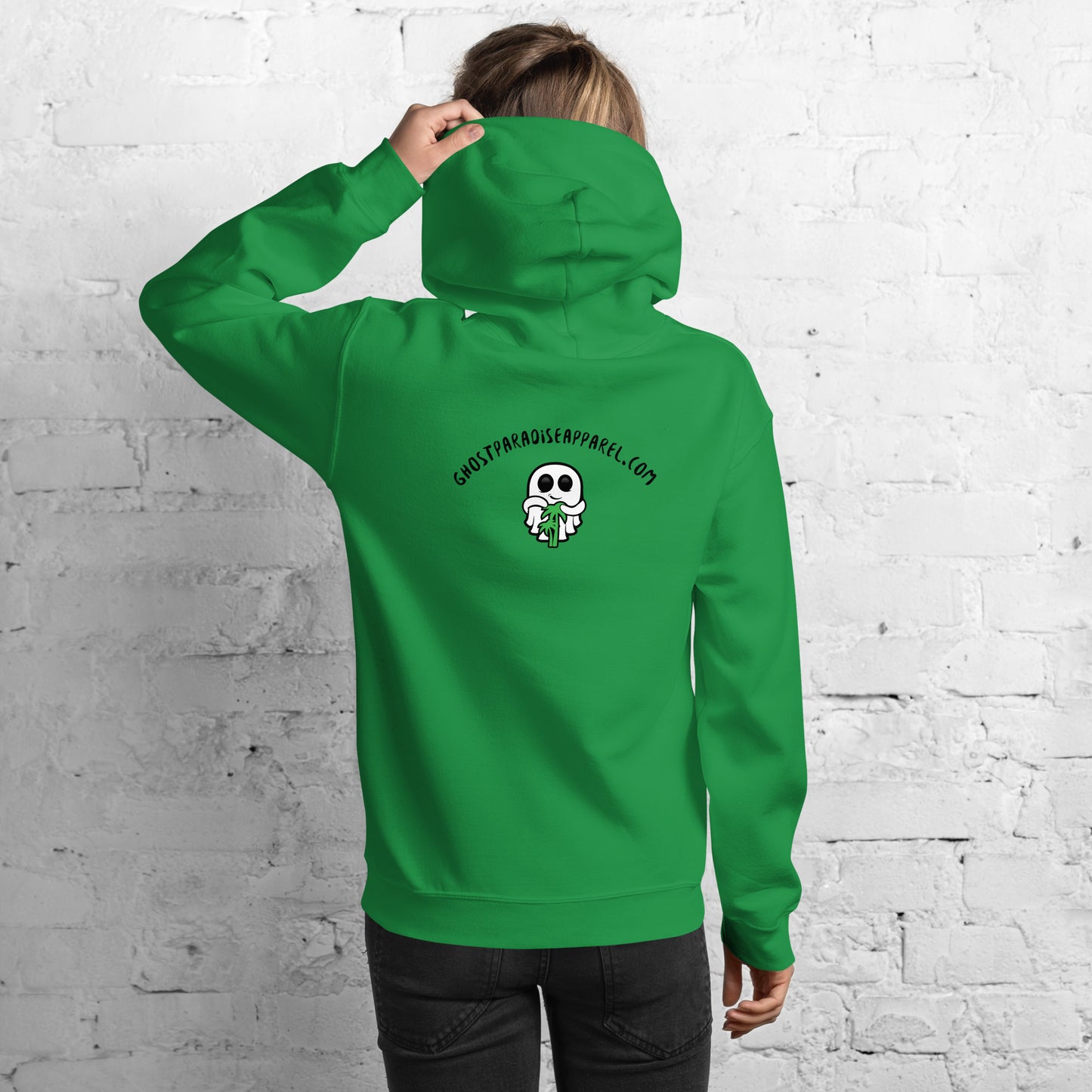 Ghost Logo Medium w/ Website Unisex Hoodie