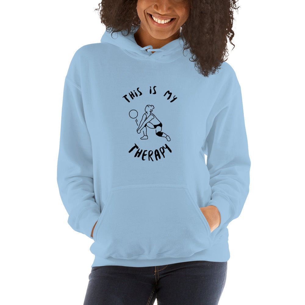 This Is My Therapy- Volleyball Unisex Hoodie