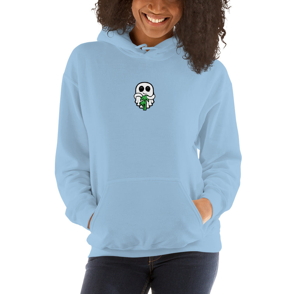 Ghost Logo Center Chest Unisex Hoodie