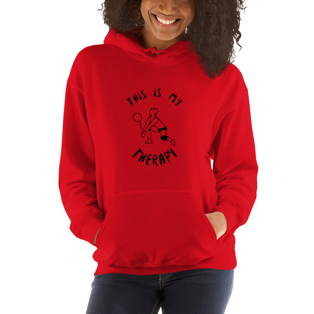 This Is My Therapy- Volleyball Unisex Hoodie