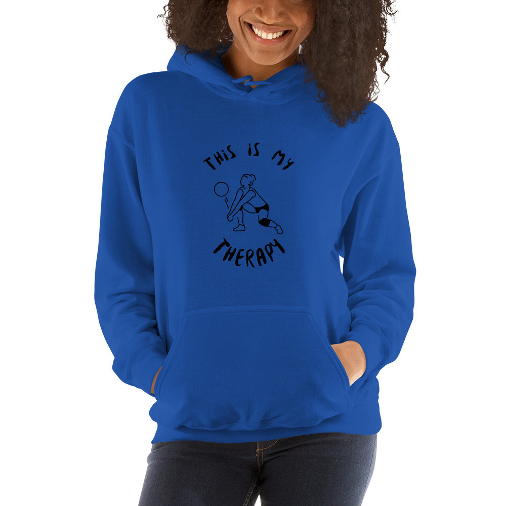 This Is My Therapy- Volleyball Unisex Hoodie