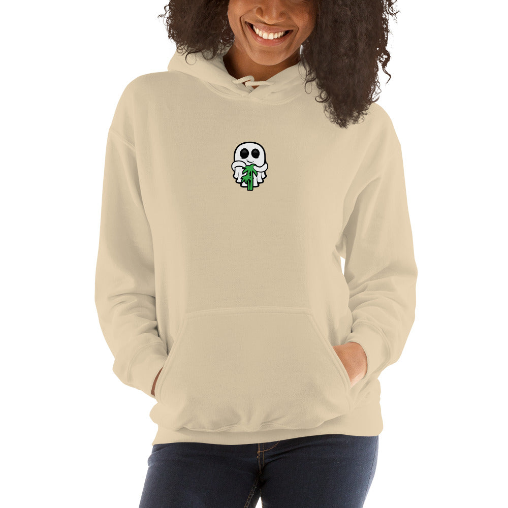 Ghost Logo Center Chest Unisex Hoodie