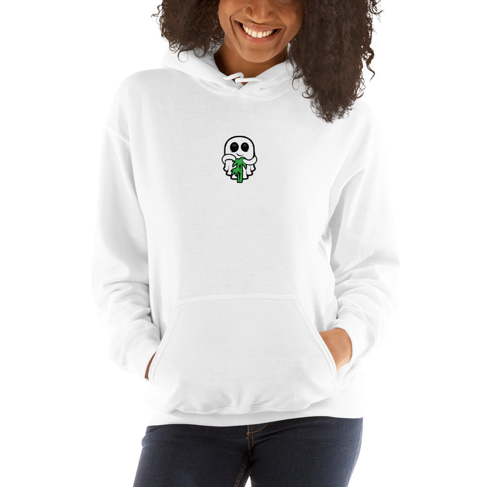 Ghost Logo Center Chest Unisex Hoodie