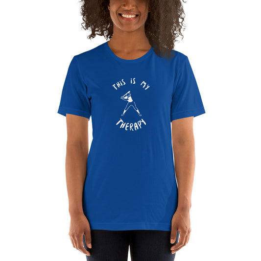 This Is My Therapy- Softball Unisex t-shirt